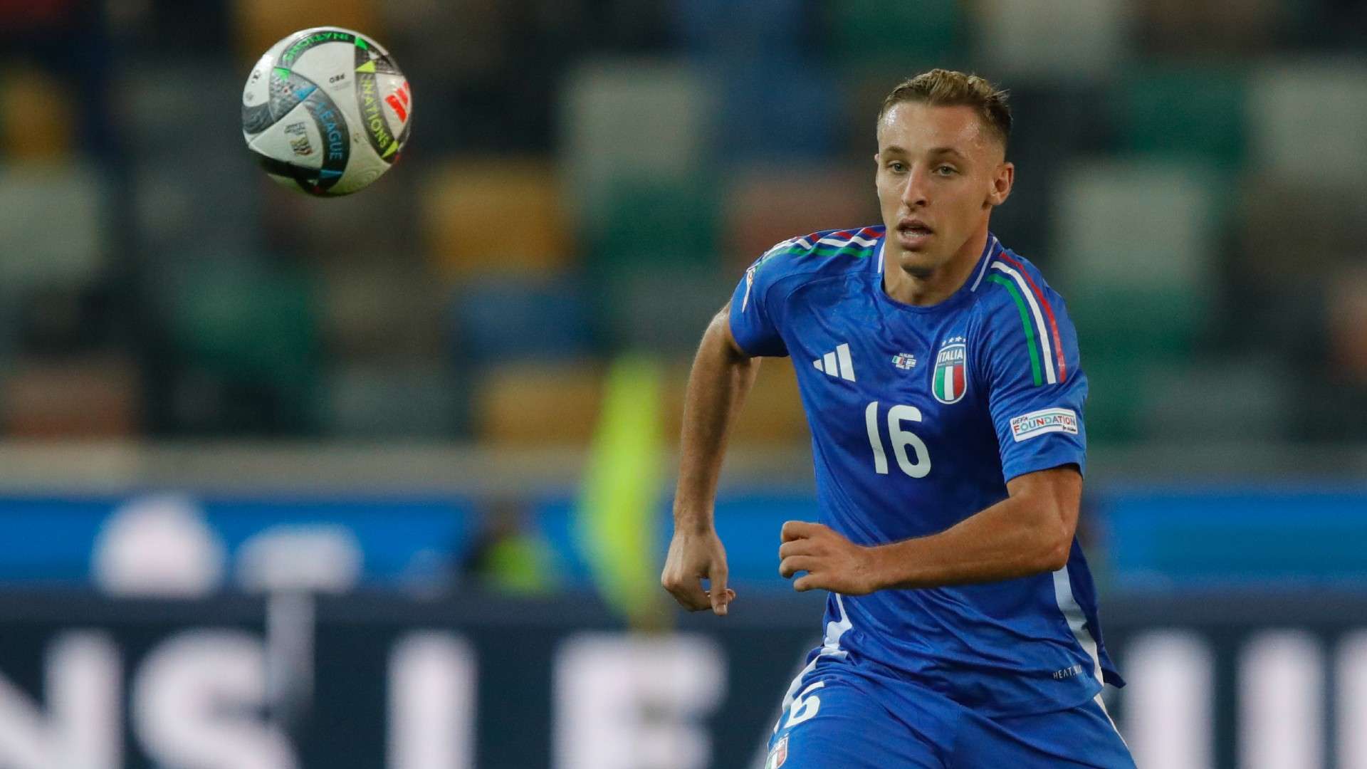 Davide Frattesi of Italy in action