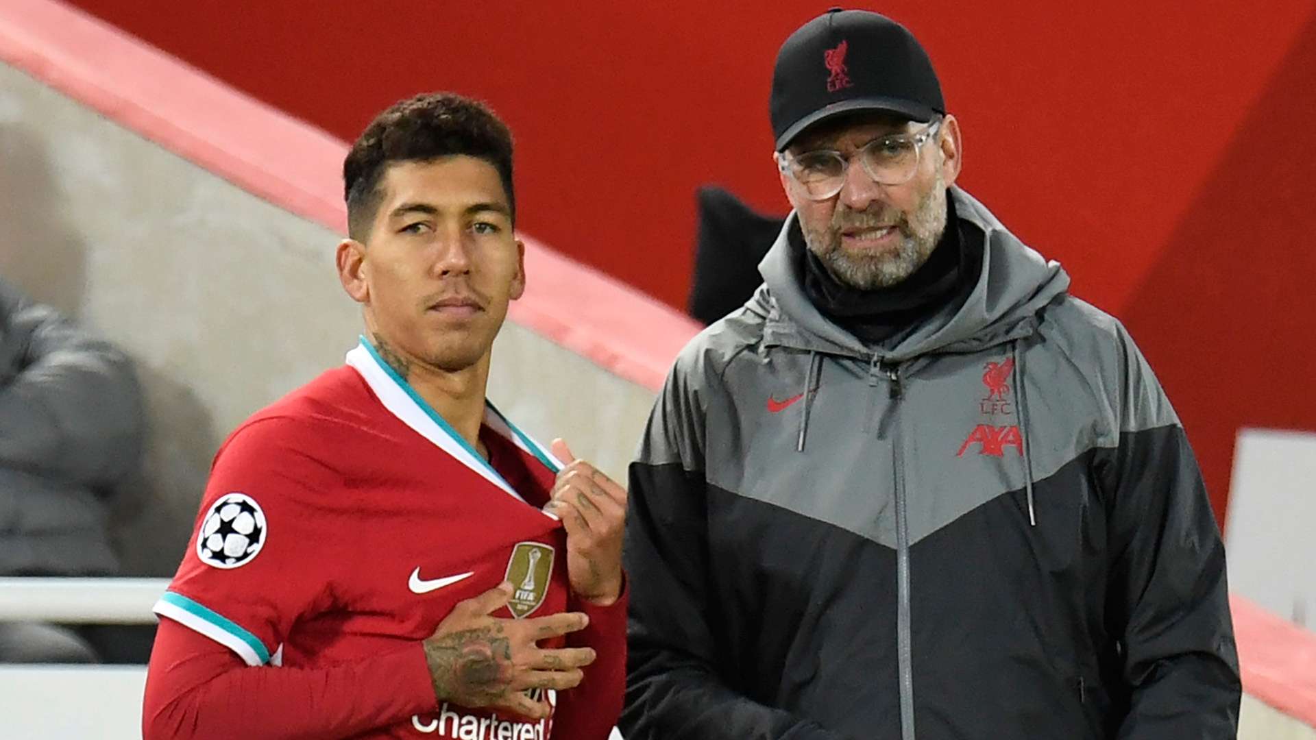 Roberto Firmino Jurgen Klopp Liverpool 2020-21