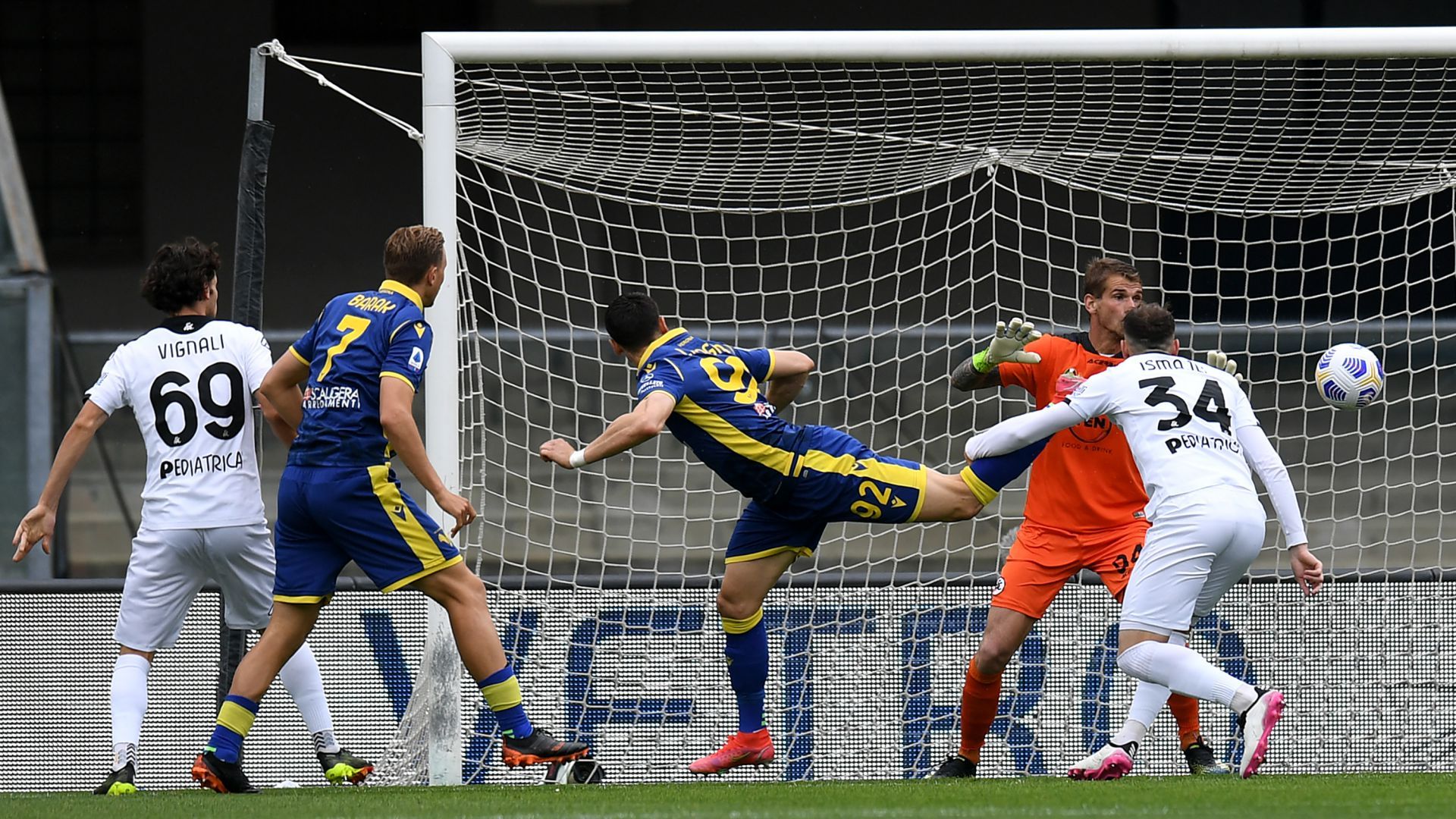 Kevin Lasagna Verona Spezia Serie A