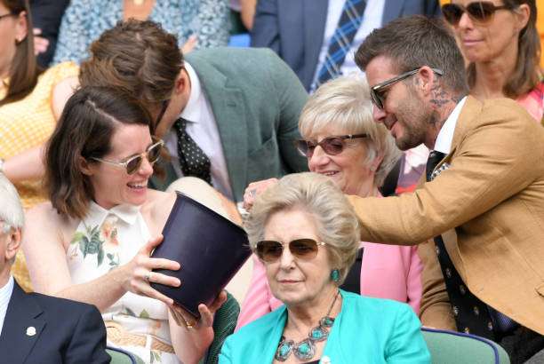 David Beckham at the Wimbledon 2019