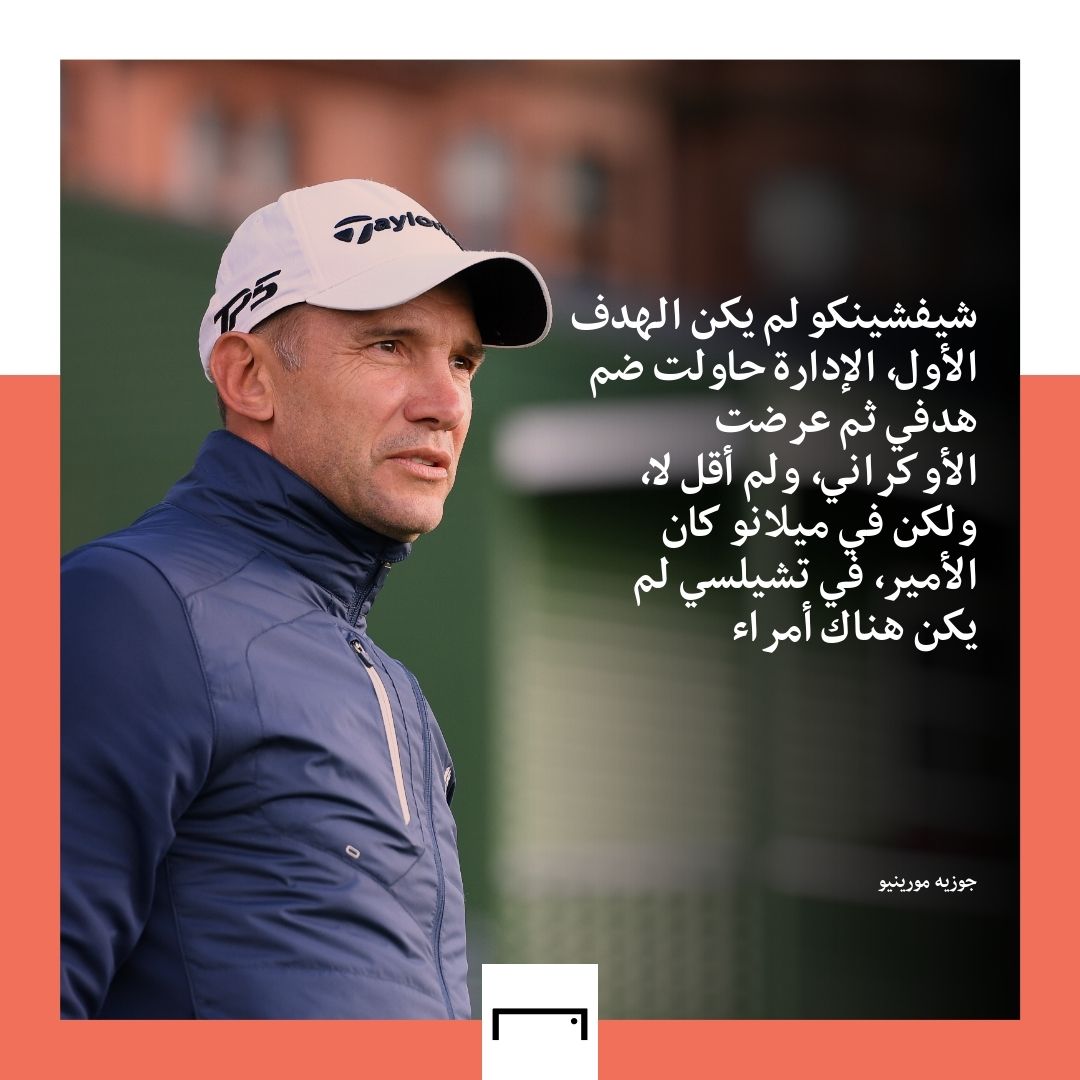 Mourinho on Shevchenko 