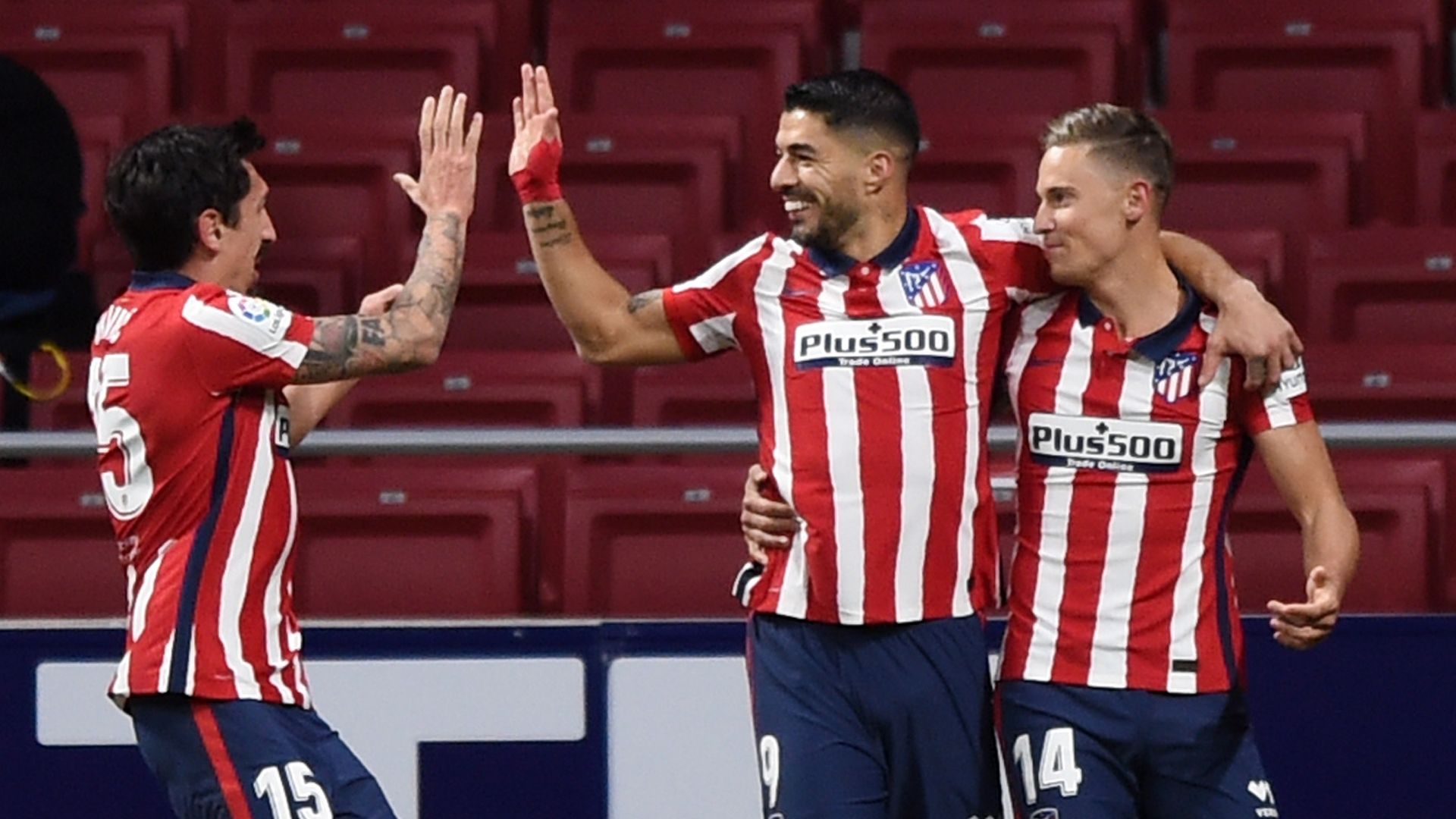 Savic, Suárez y Llorente, Atlético de Madrid