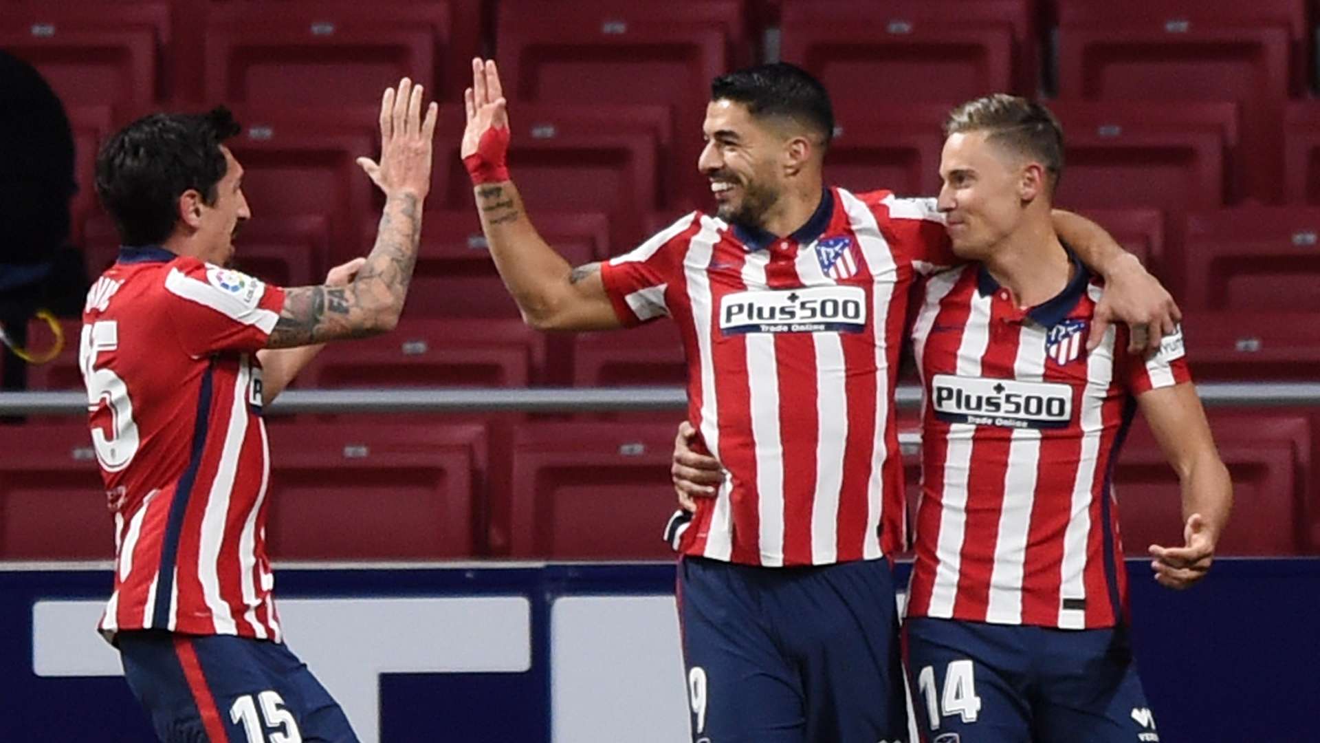 Savic, Suárez y Llorente, Atlético de Madrid