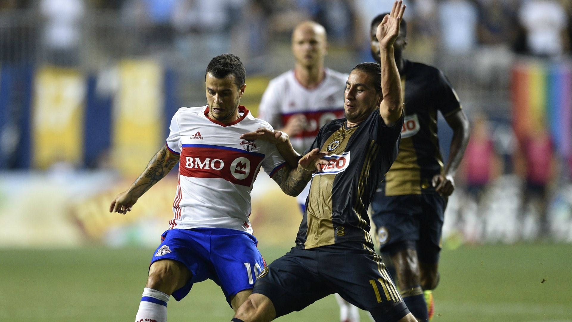 Sebastian Giovinco Alejandro Bedoya Toronto FC Philadelphia Union MLS 08202016