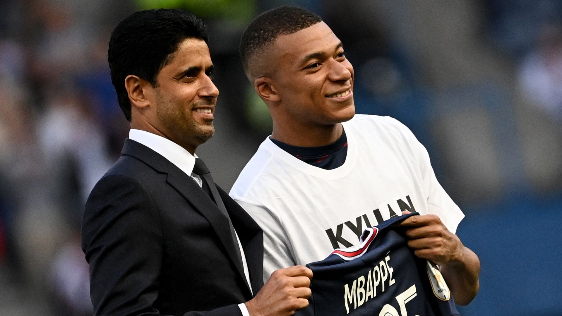 Nasser Al-Khelaifi, Kylian Mbappe