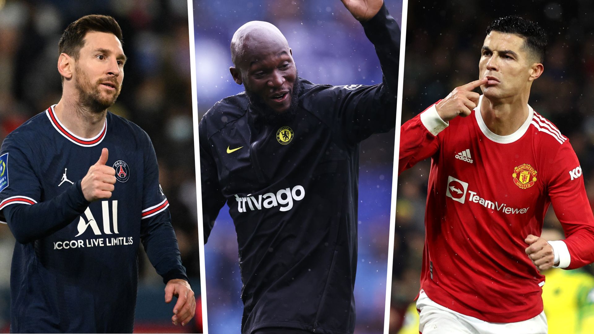 Lionel Messi Romelu Lukaku Cristiano Ronaldo GFX