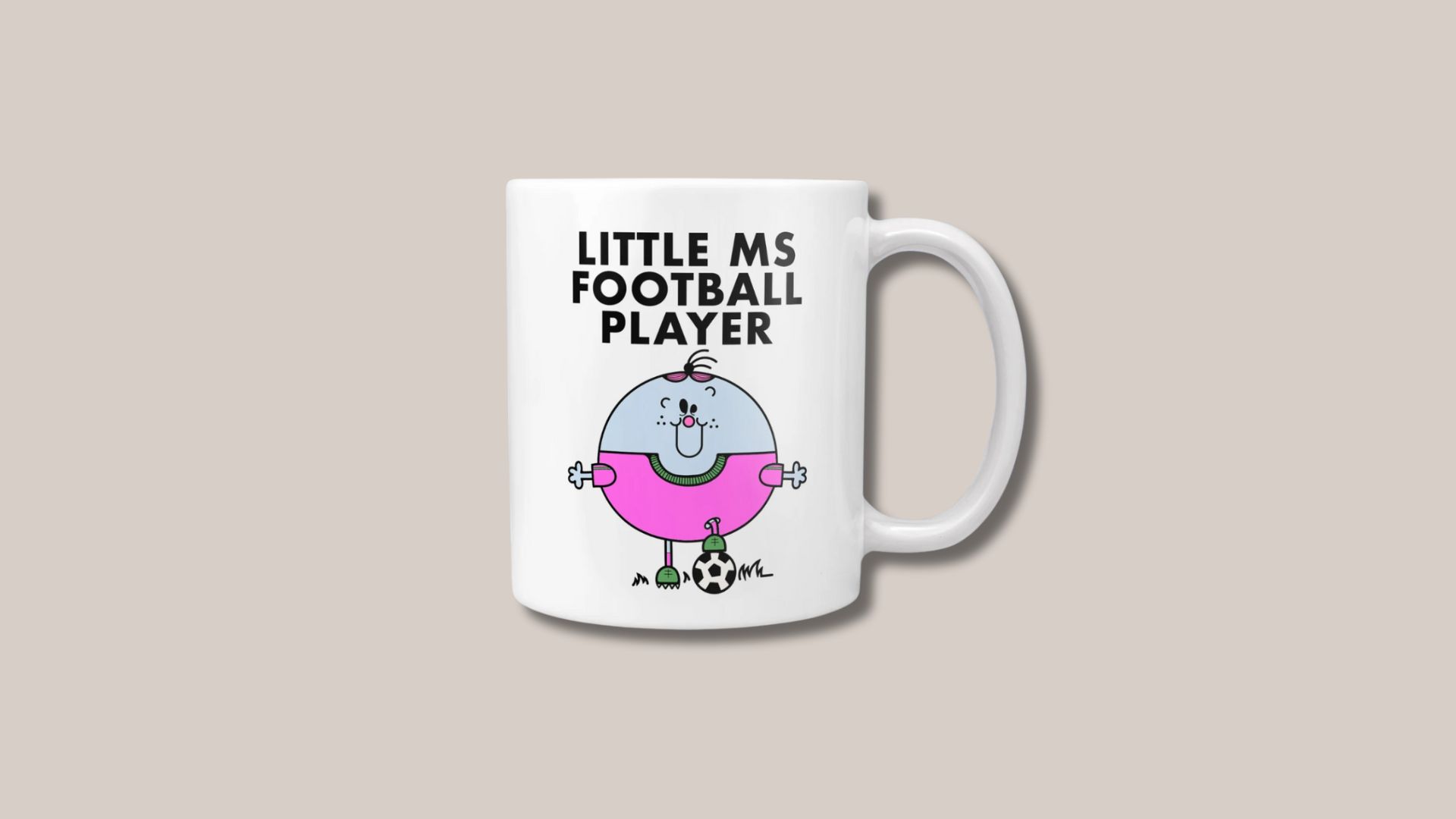 Little Miss Football Player Mug