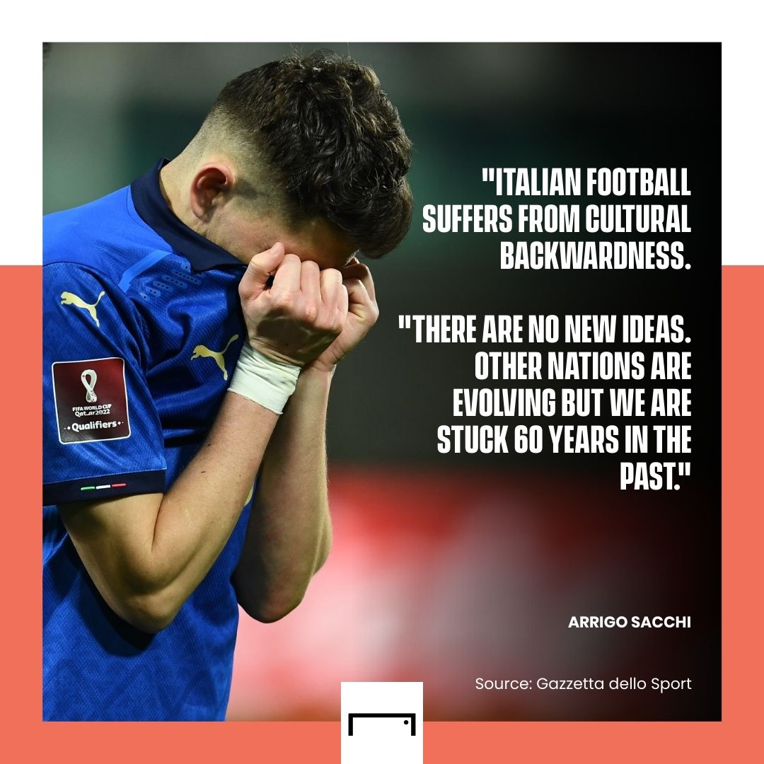 Arrigo Sacchi Italy North Macedonia World Cup play-off 2022 GFX