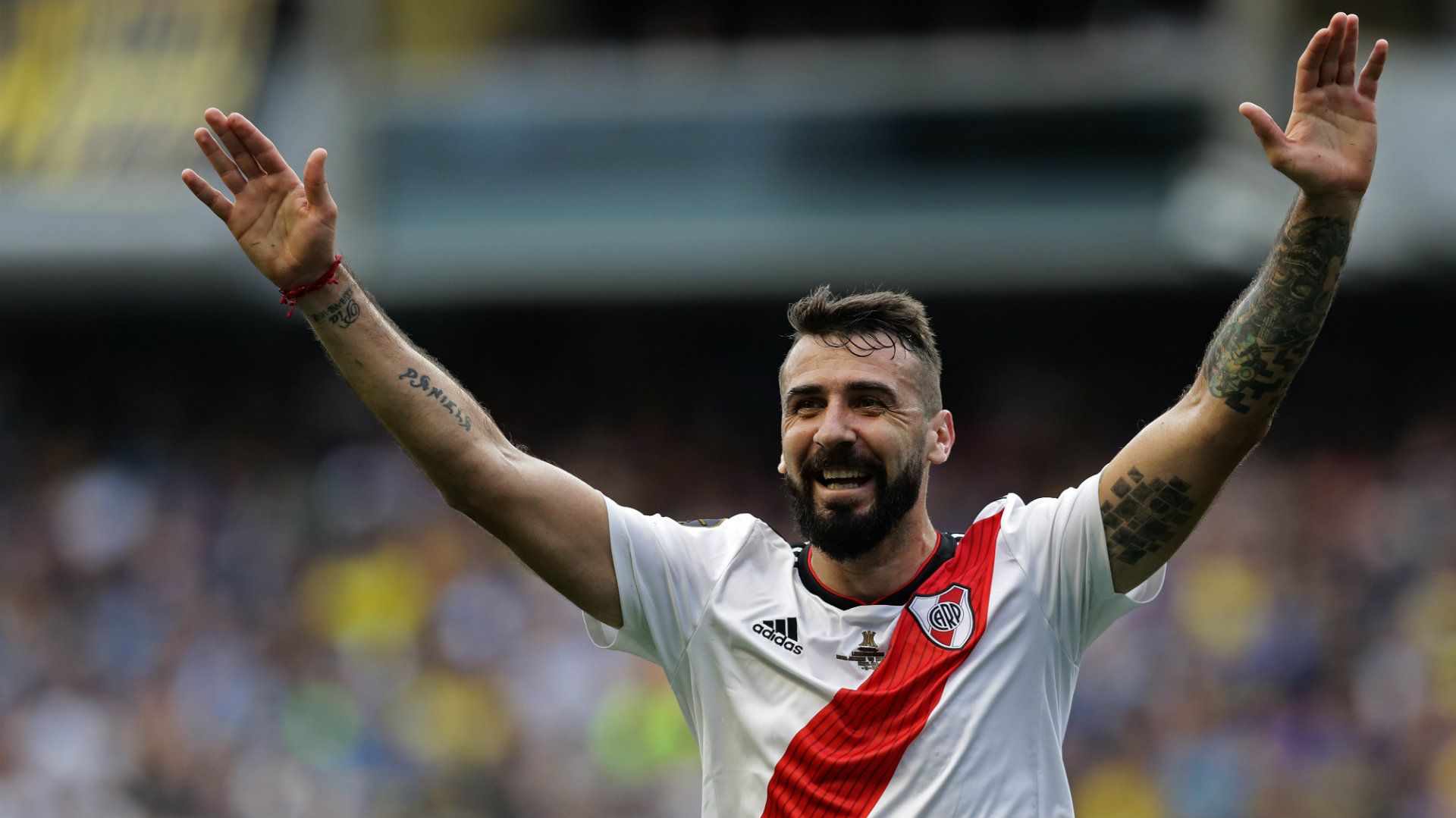 Lucas Pratto Boca Juniors vs River Plate Copa Libertadores final first leg 2018