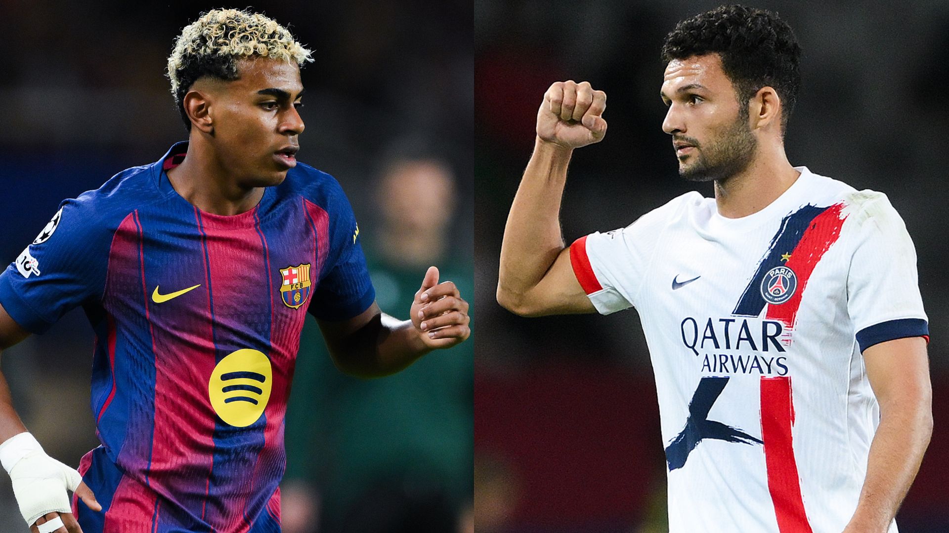 Lamine Yamal Goncalo Ramos Barcelona PSG 2025-26