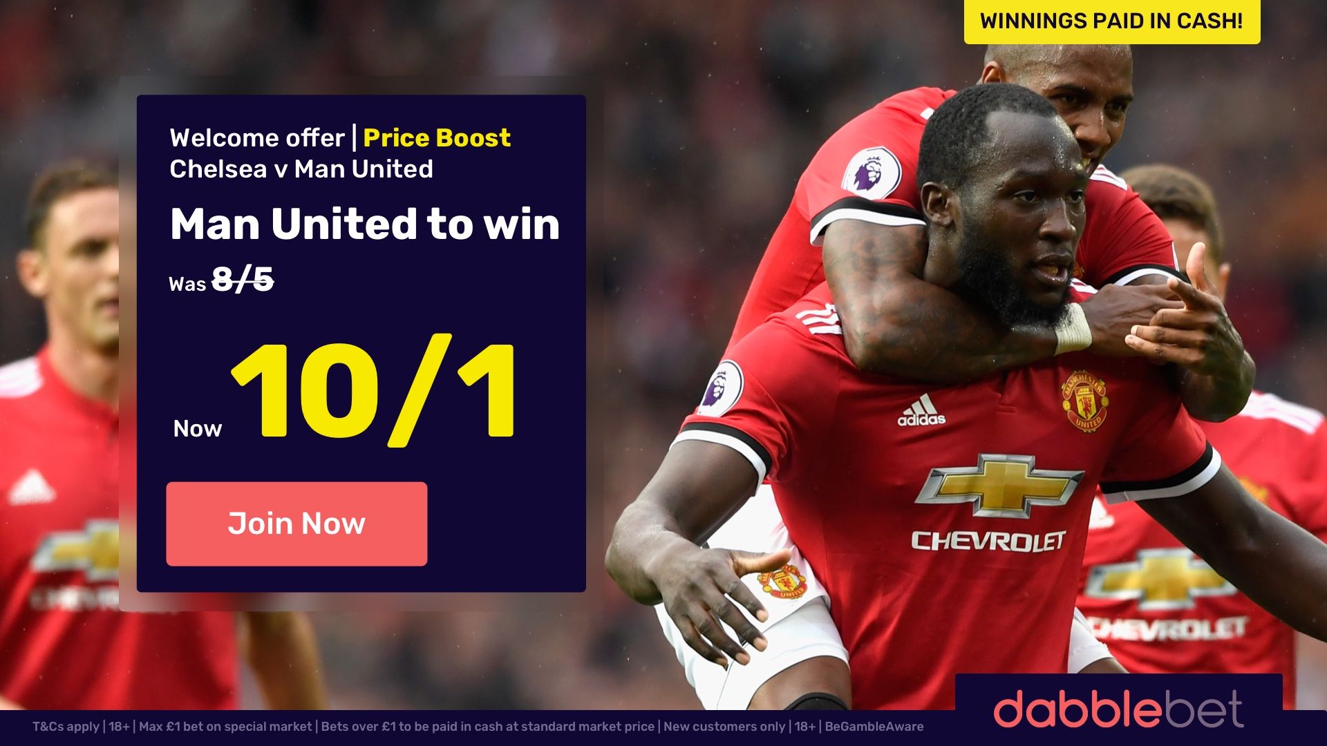 dabblebet Manchester United FA Cup final offer in article