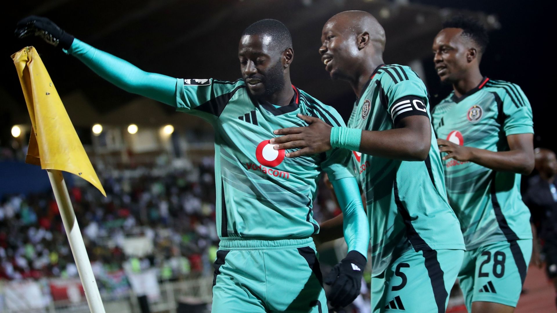 Deon Hotto, Nkosinathi Sibisi and Patrick Maswanganyi, Orlando Pirates