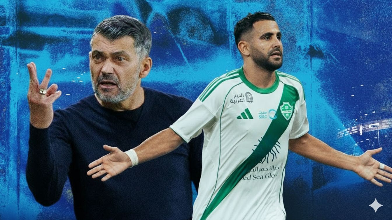 Sergio Conceicao Riyad Mahrez Ittihad Ahli (Goal Only)