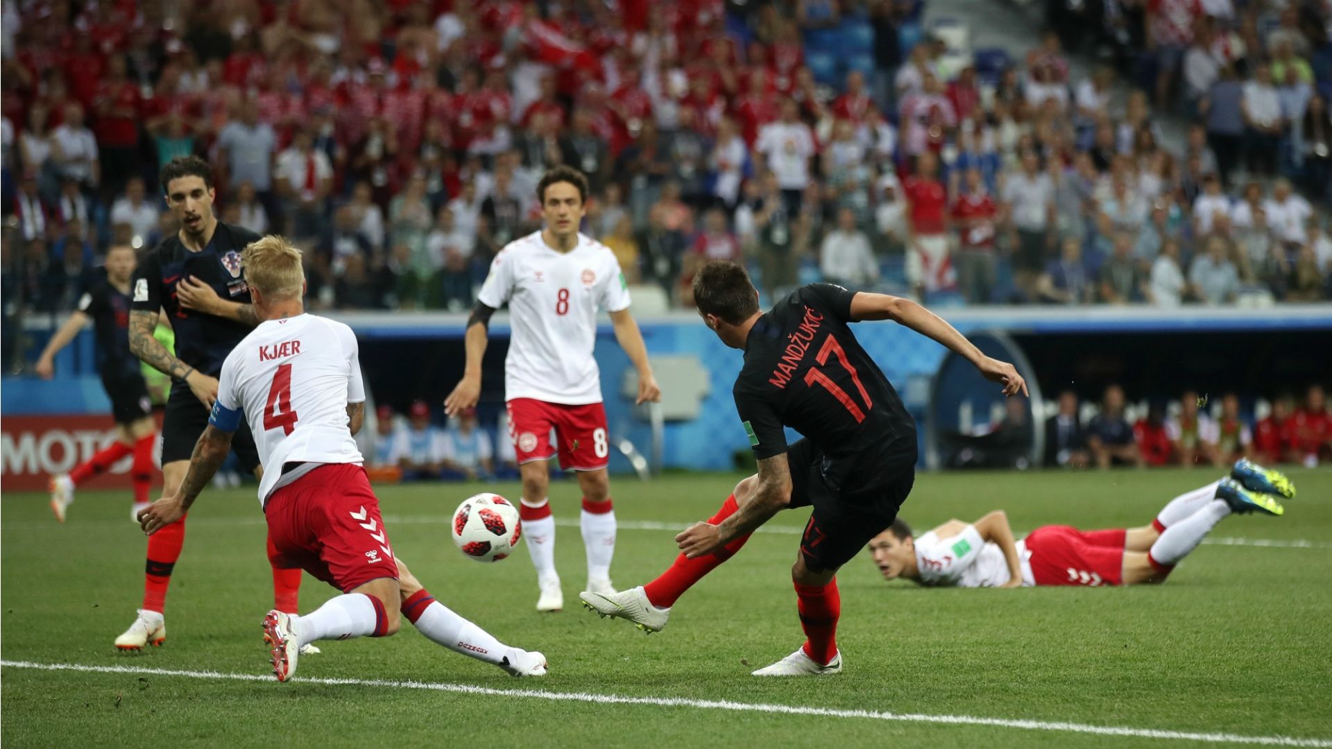 Mario Mandzukic Croatia Denmark World Cup 01072018