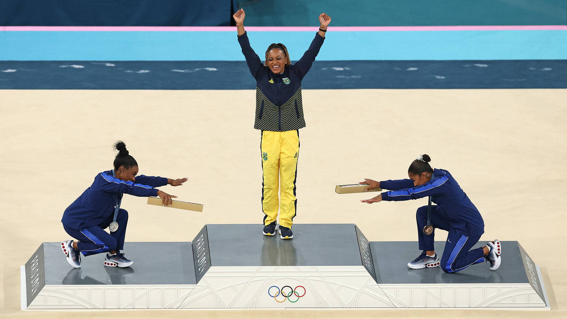 Rebeca Andrade, ouro no solo, Paris, 2024