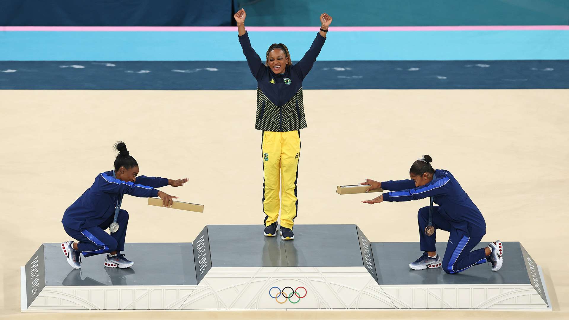Rebeca Andrade, ouro no solo, Paris, 2024