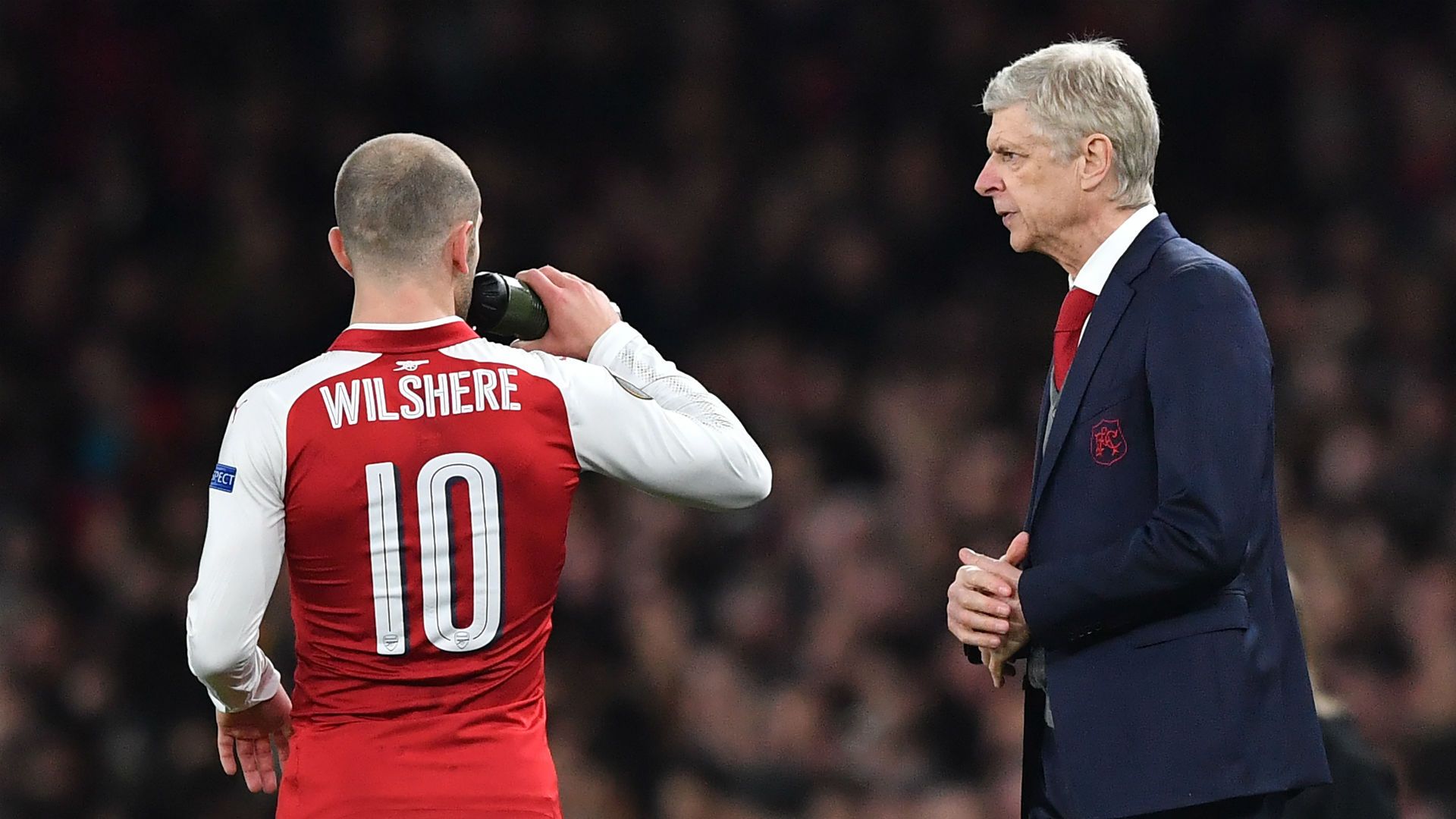Wilshere Wenger Arsenal Milan