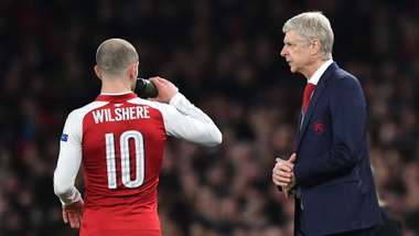 Wilshere Wenger Arsenal Milan