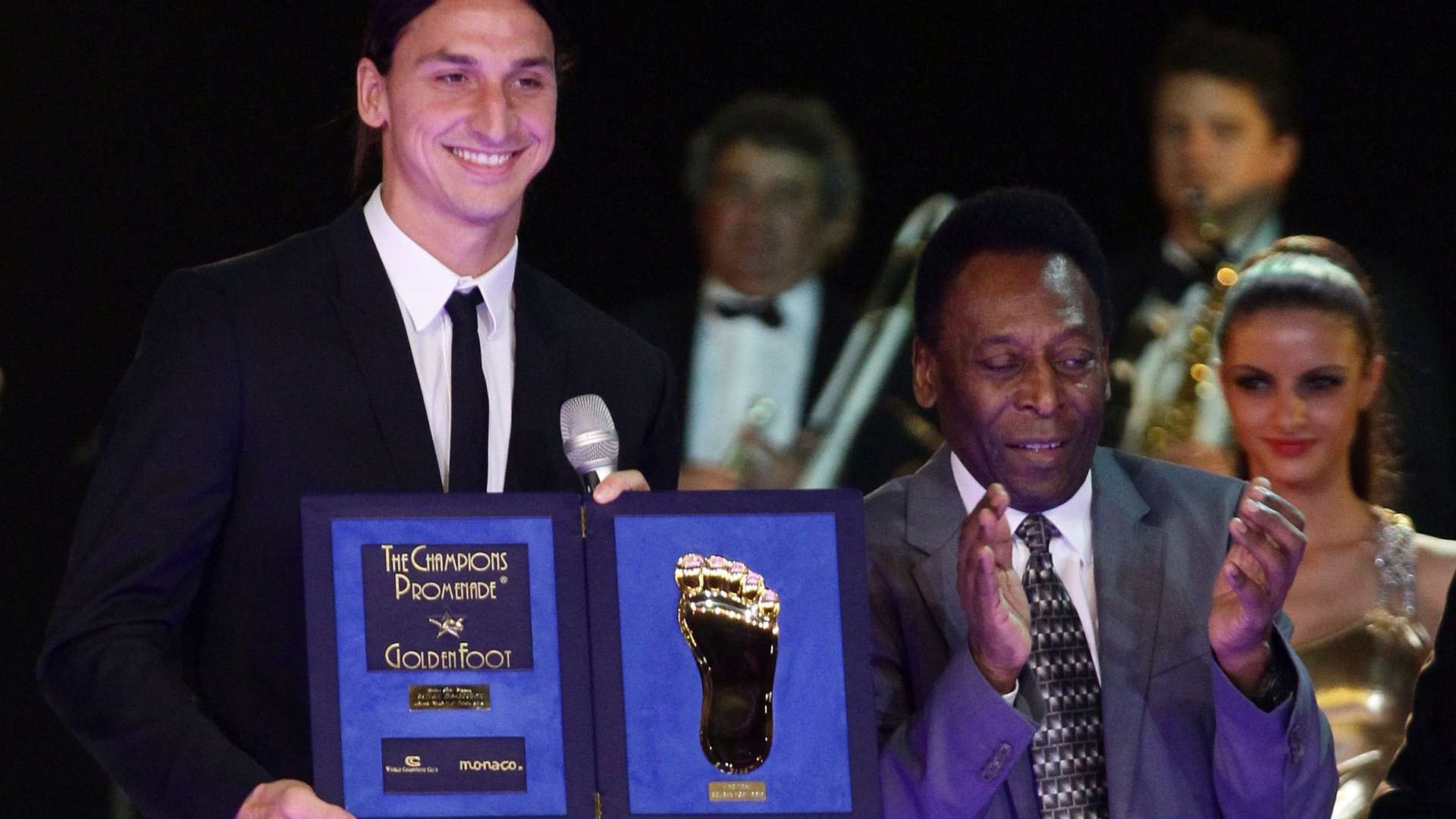 Zlatan Ibrahimovic Pele the Golden Foot Award 2012