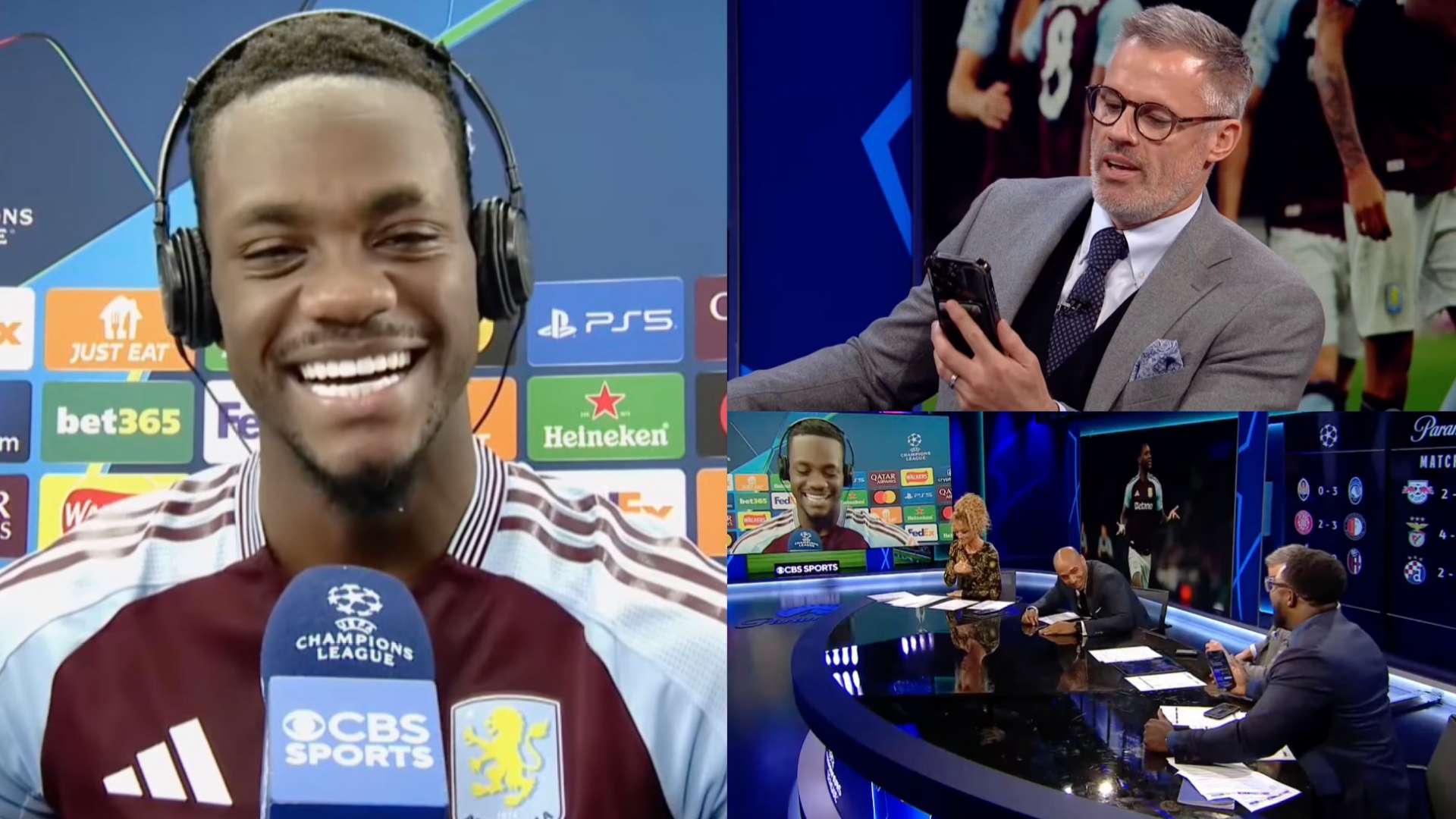 Jhon Duran Micah Richards Jamie Carragher