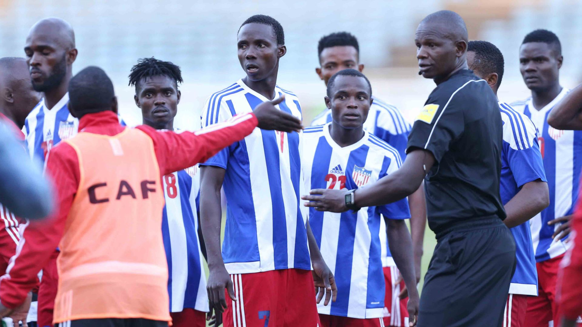 Liberia players were persuaded to resume play and Kenya went on to win 1-0