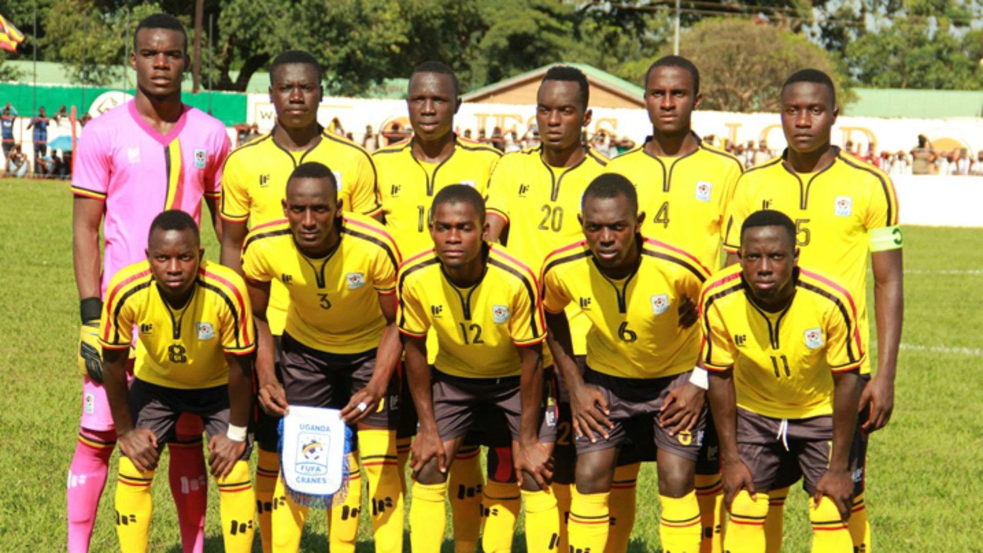 Uganda U20 players.