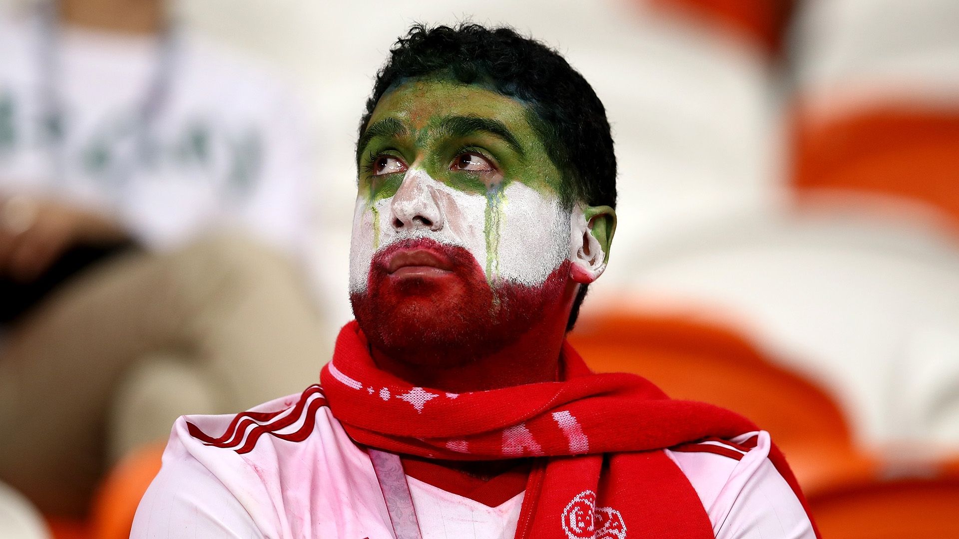 Iran fan crying World Cup 2018