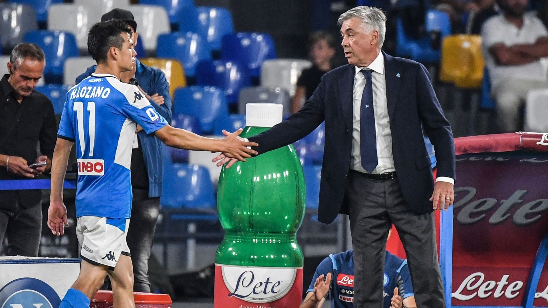 Hirving Lozano Carlo Ancelotti Napoli