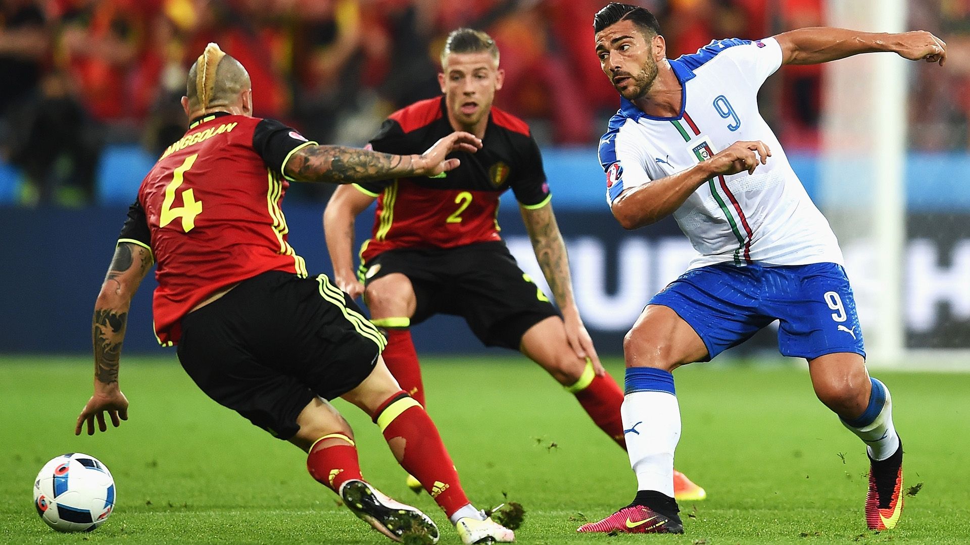 Graziano Pellè Belgium Italy Euro 2016