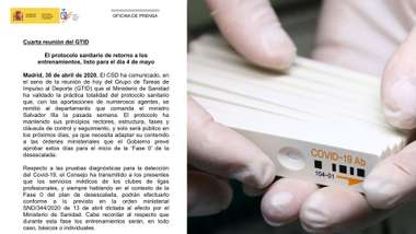 Comunicado del CSD - Reunión GTID