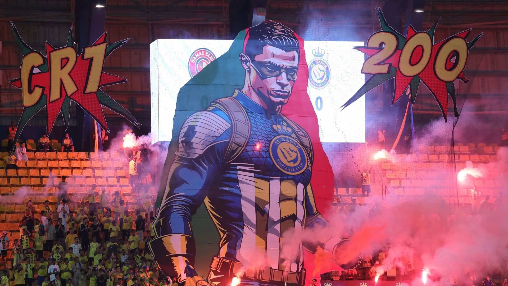 Cristiano Ronaldo tifo Al-Nassr