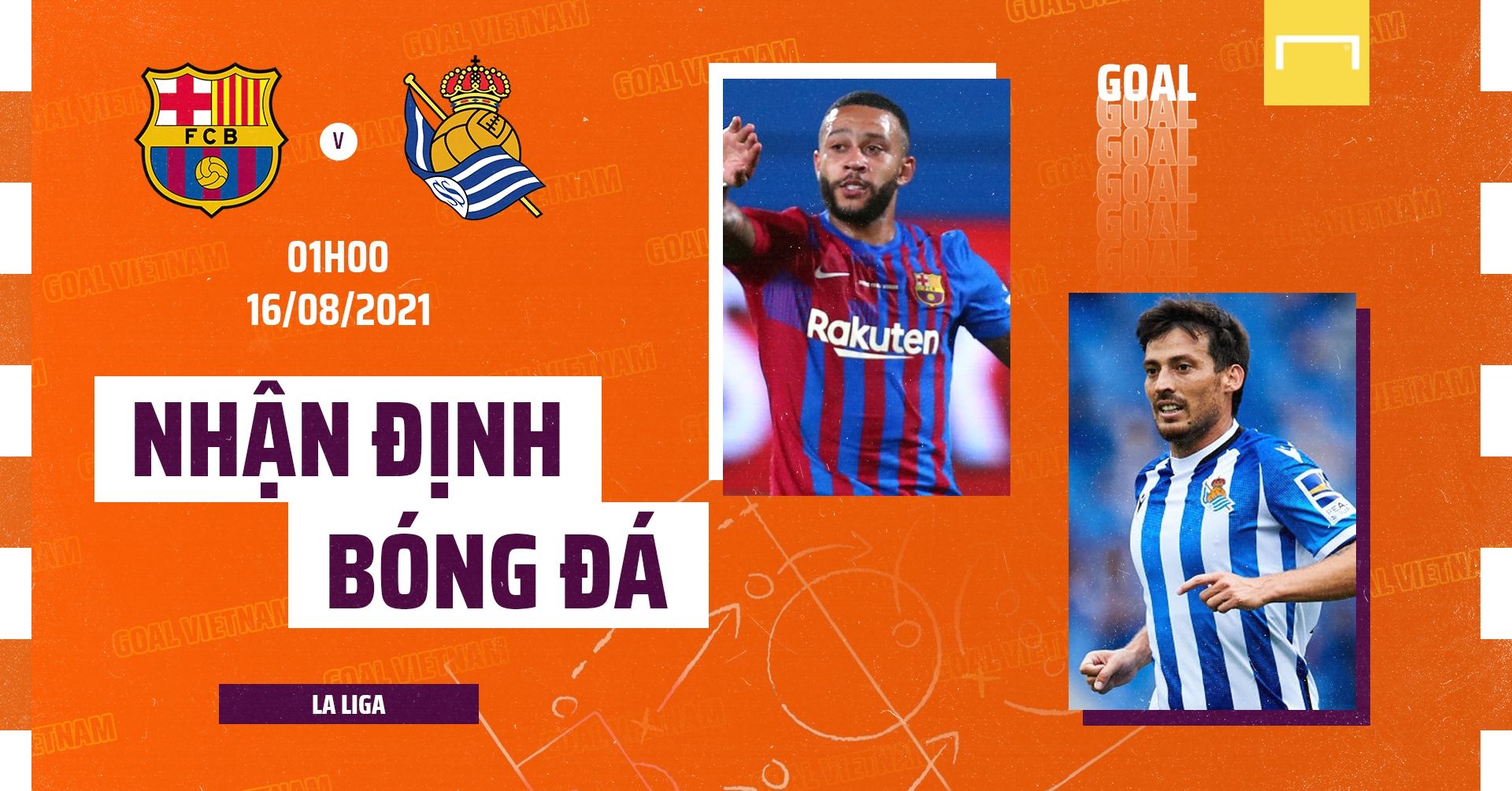 Preview Barcelona vs Real Sociedad 2021/22 La Liga GFX