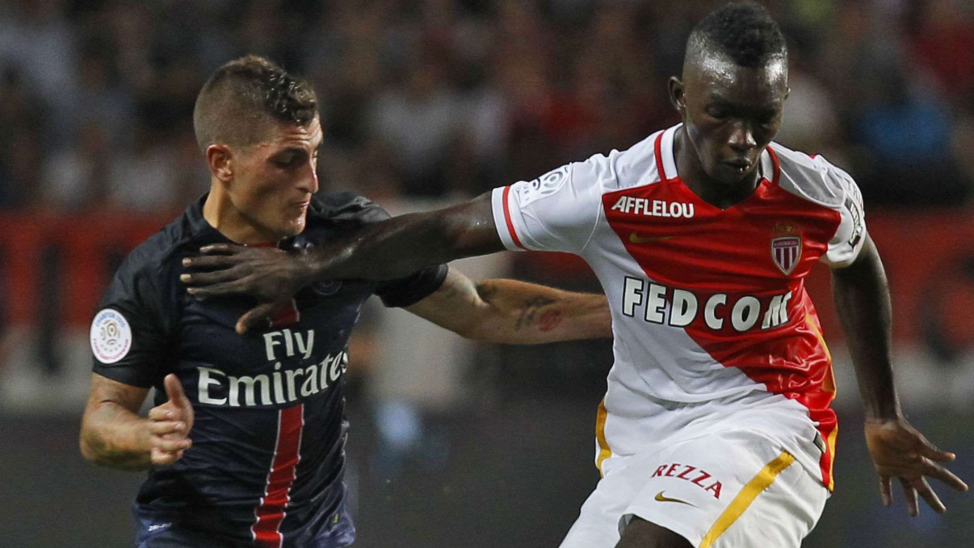 Marco Verratti Adama Traore AS Monaco Paris SG Ligue 1 30082015