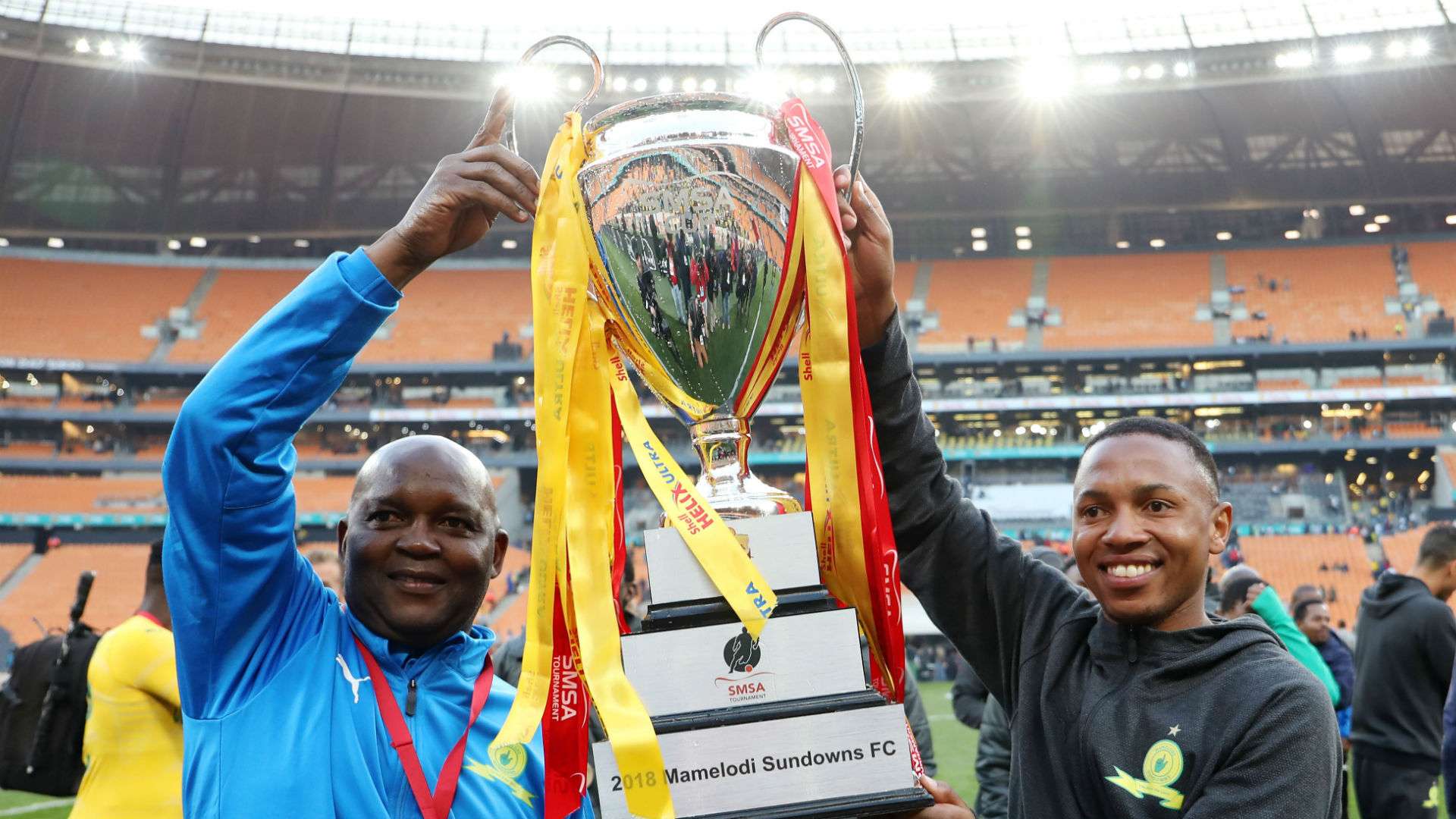Pitso Mosimane & Andile Jali, Mamelodi Sundowns, July 2018