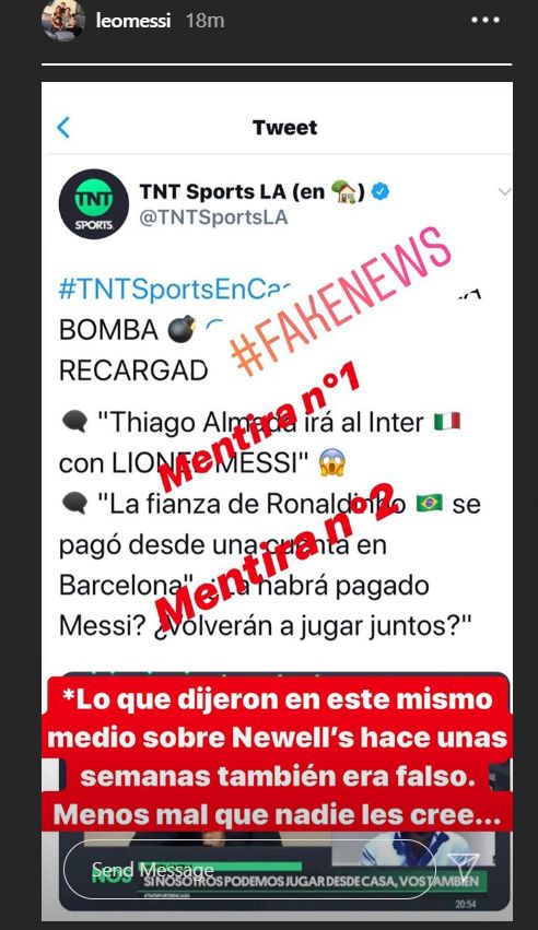 ميسي ينفي رحيله من برشلونة