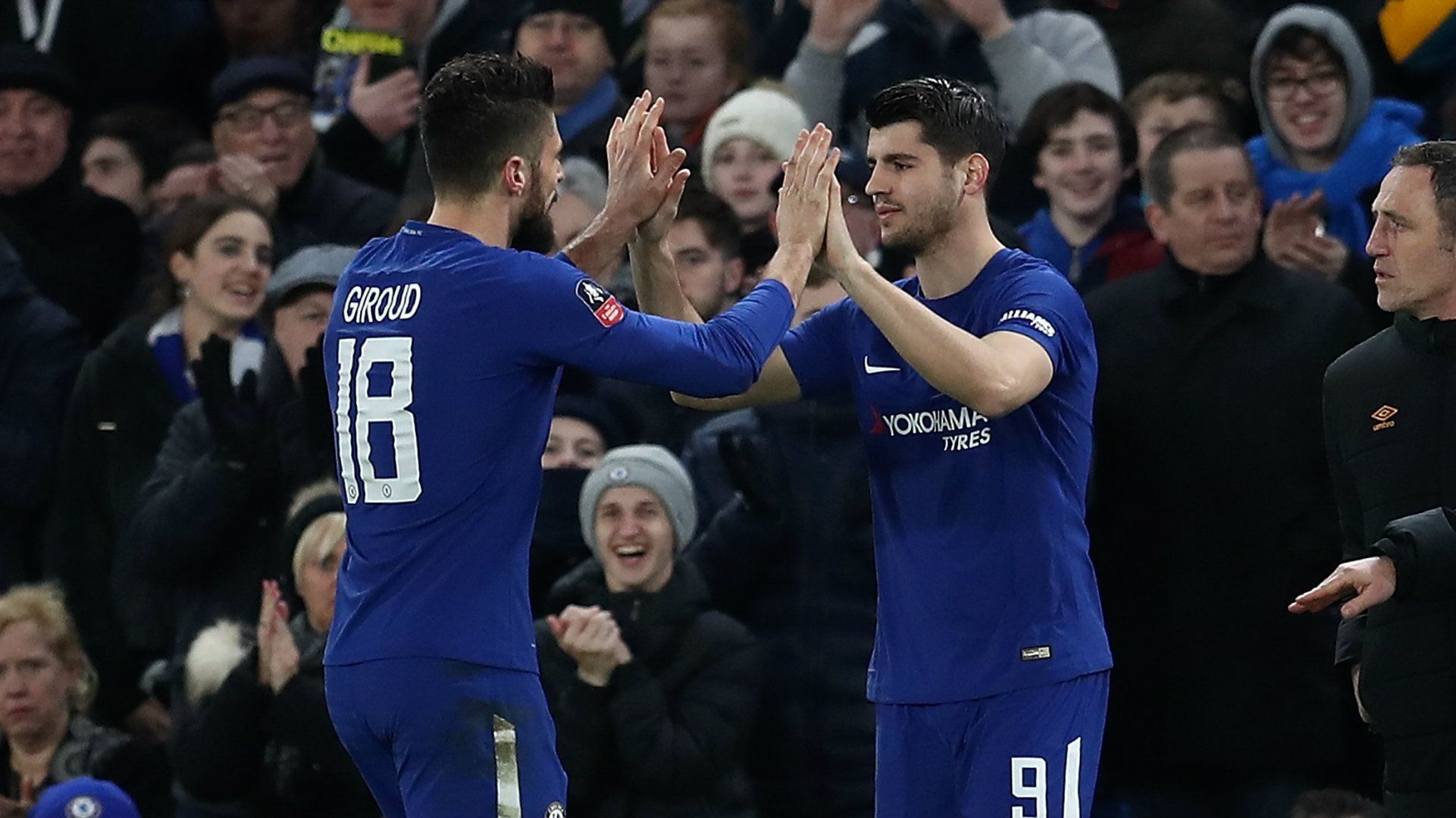 Olivier Giroud, Alvaro Morata, Chelsea, 17/18