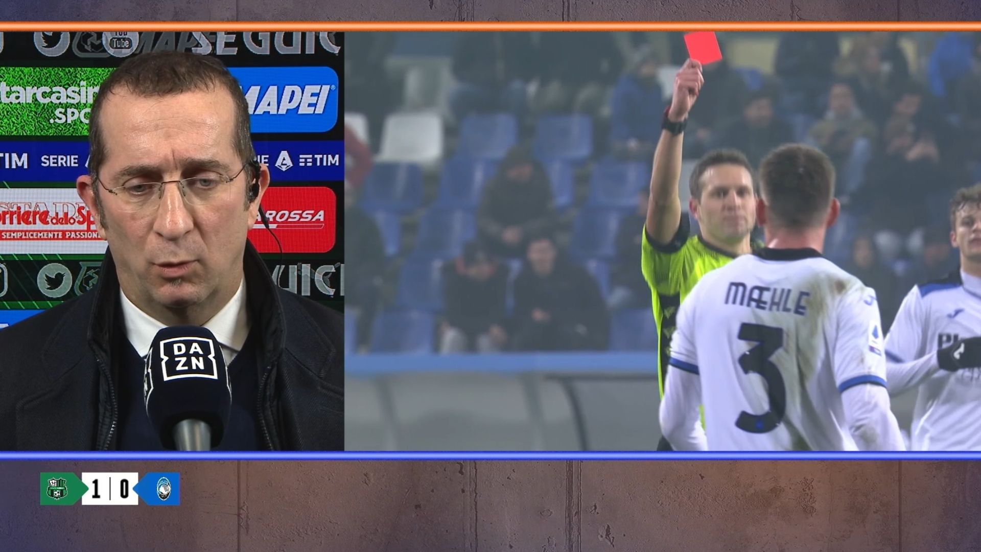 Umberto Marino Sassuolo Atalanta