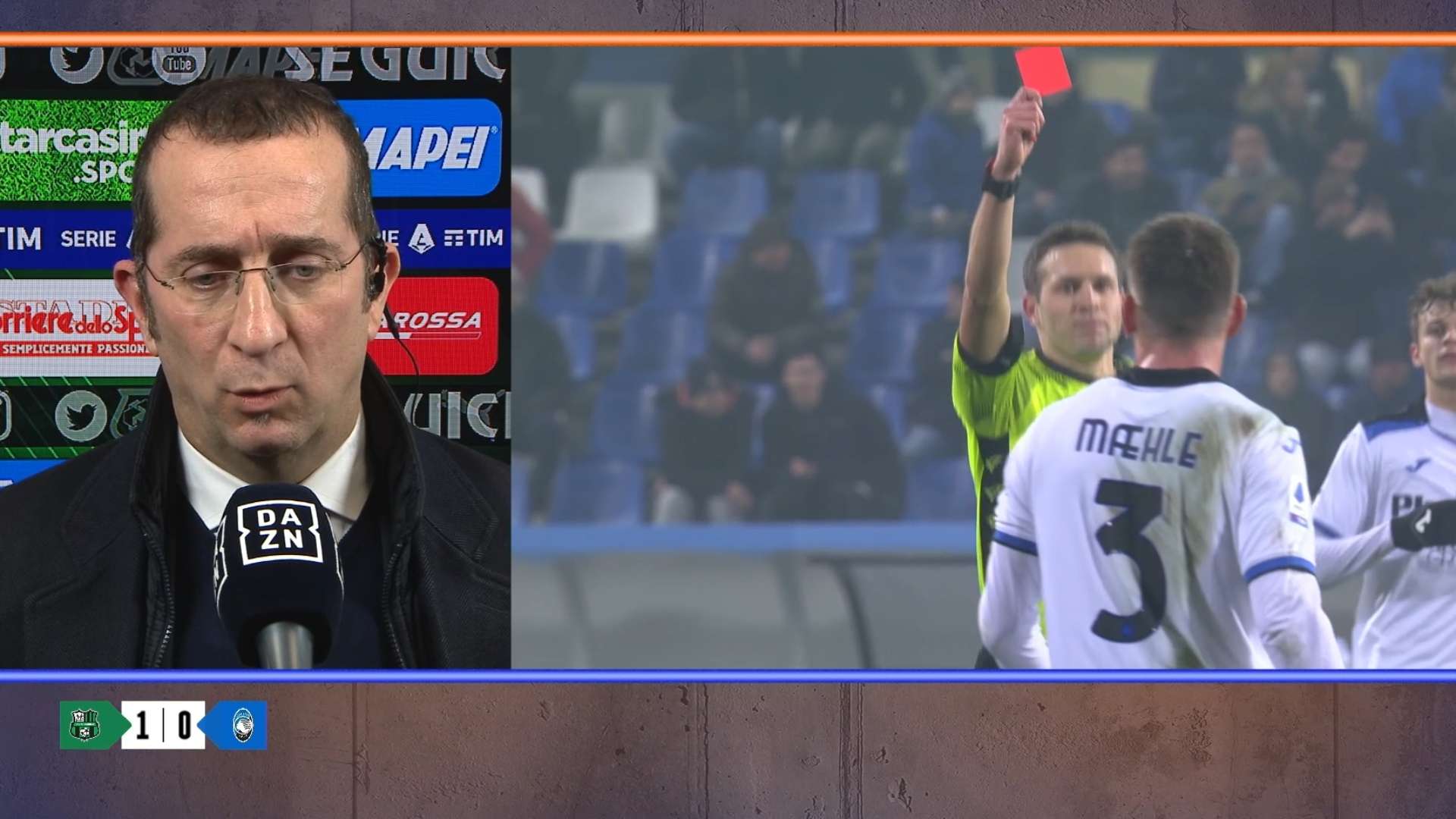 Umberto Marino Sassuolo Atalanta