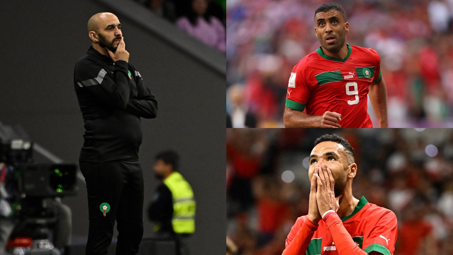 Youssef En-Nesyri Walid Regragui Abderrazak Hamdallah Morocco