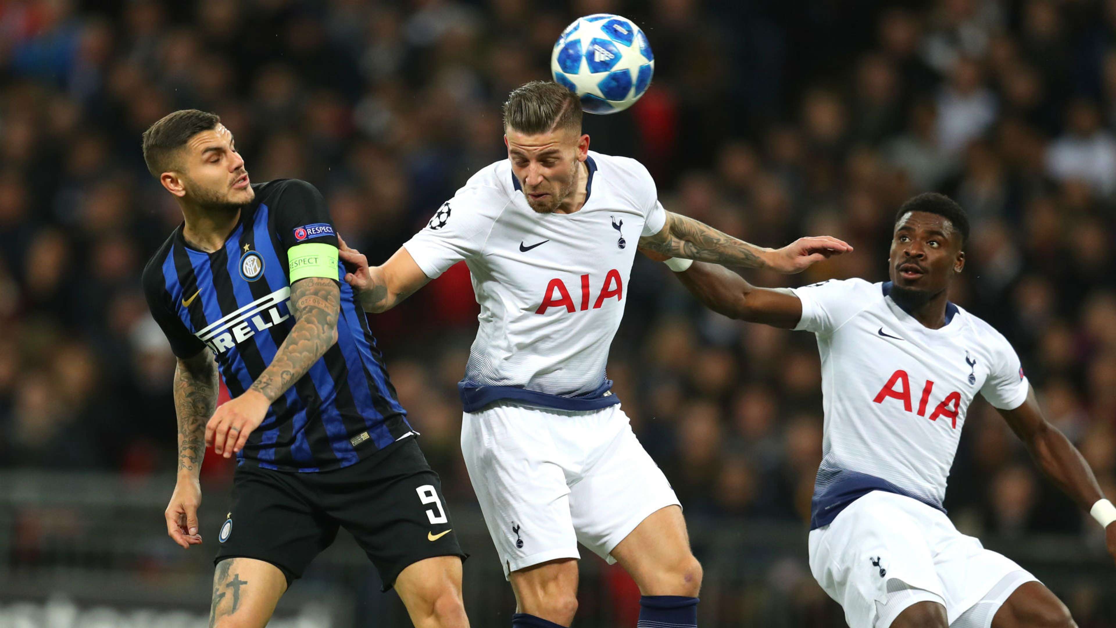 Icardi Alderweireld Tottenham Inter Champions League