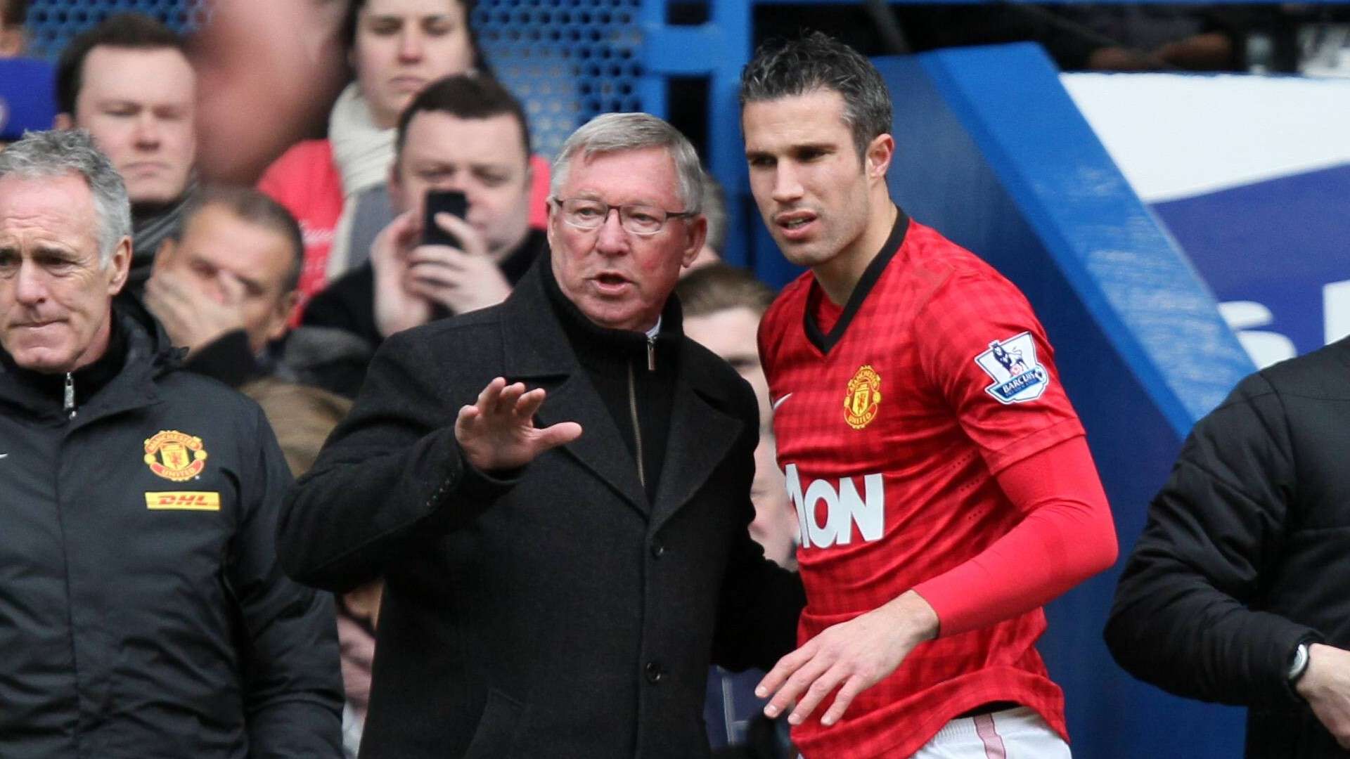 ROBIN VAN PERSIE SIR ALEX FERGUSON MANCHESTER UNITED