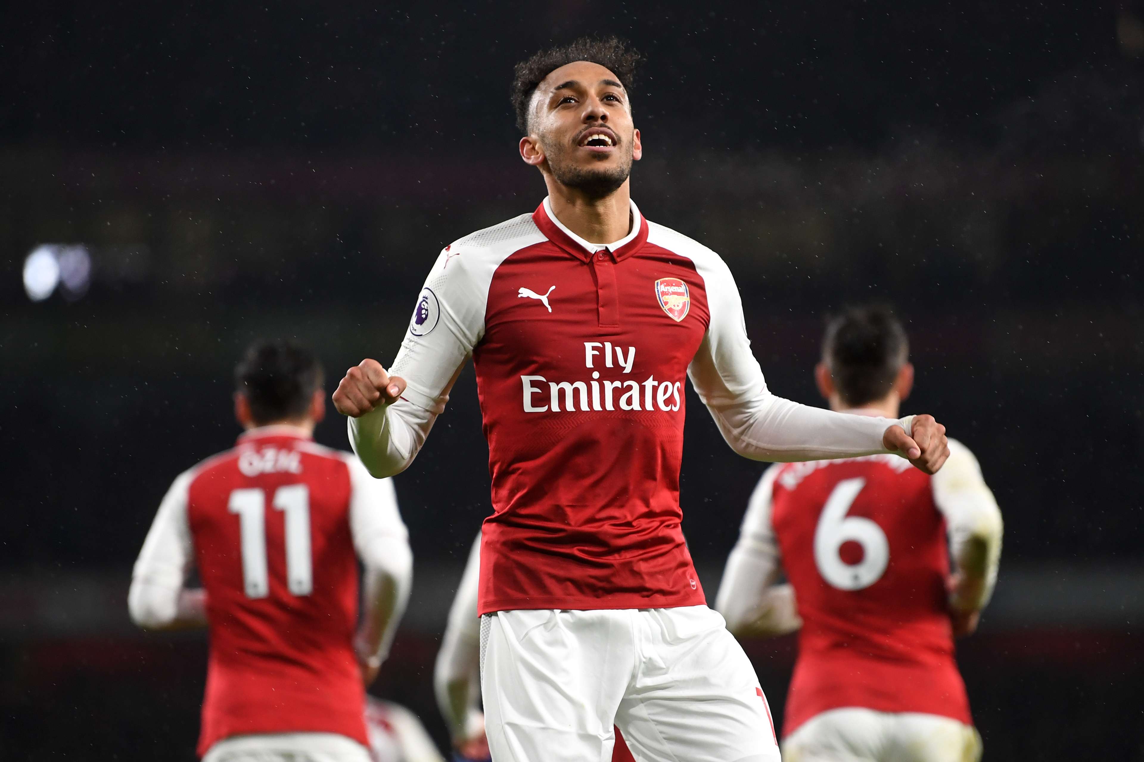 Pierre-Emerick Aubameyang Arsenal Everton 2018