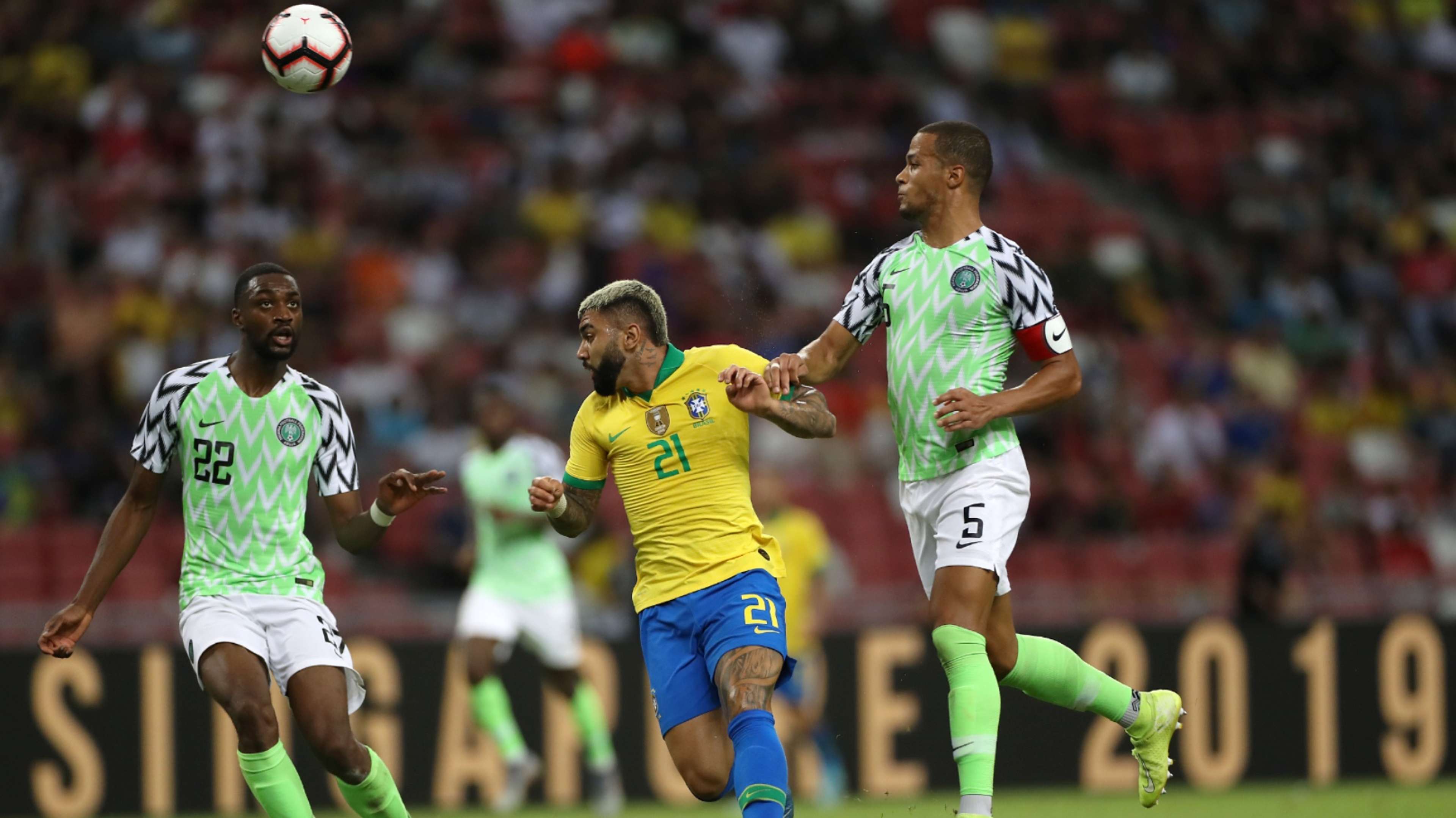 Semi Ajayi and William Troost-Ekong Nigeria vs Brazil