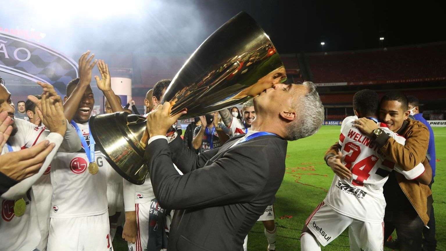 Hernan Crespo campeão paulista com o São Paulo - Paulistão 2021
