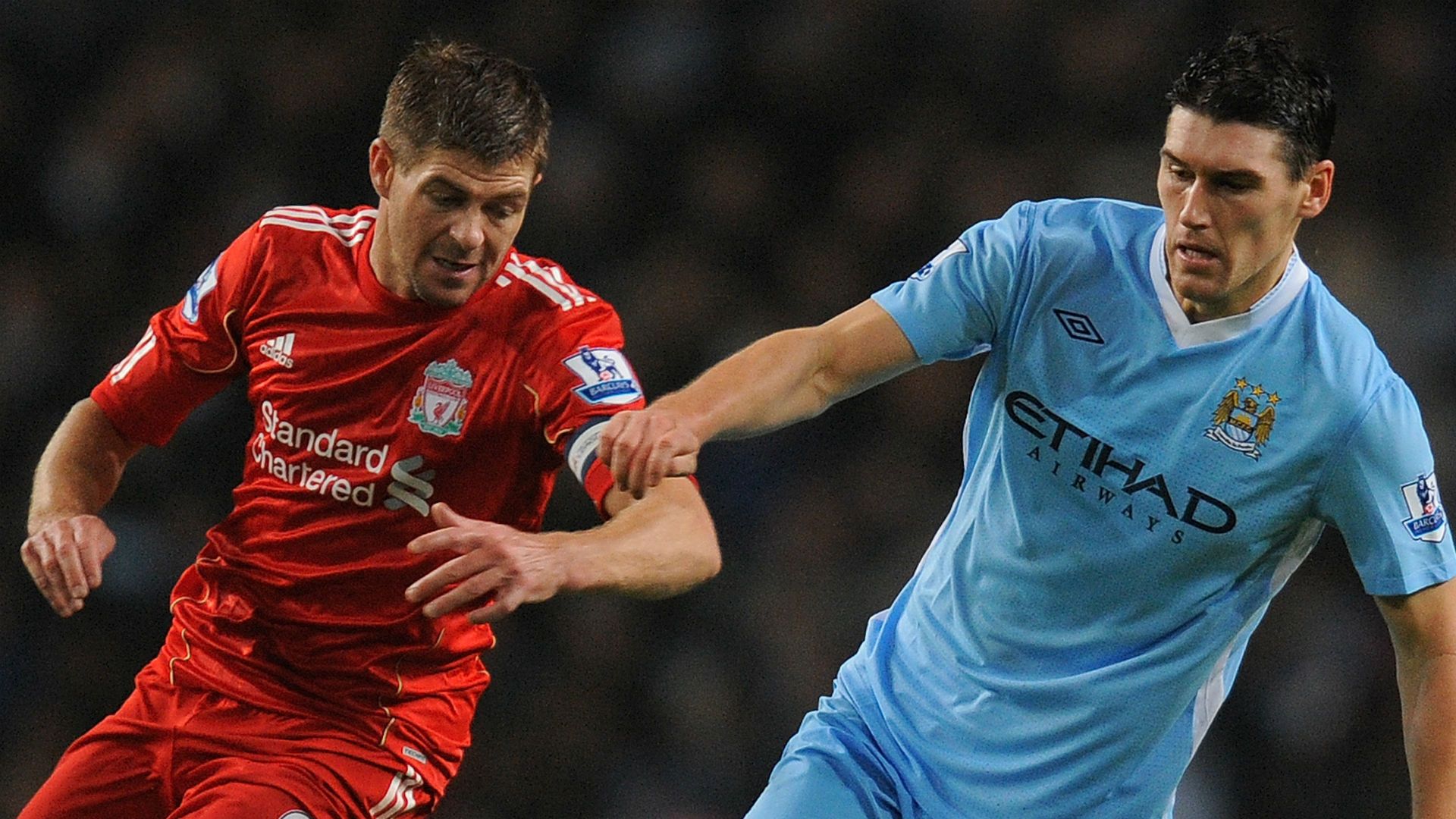 Steven Gerrard Liverpool Gareth Barry Manchester City