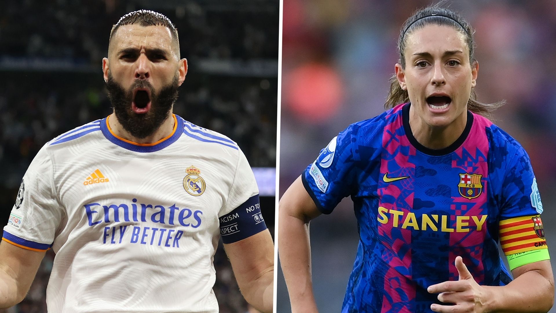Karim Benzema and Alexia Putellas