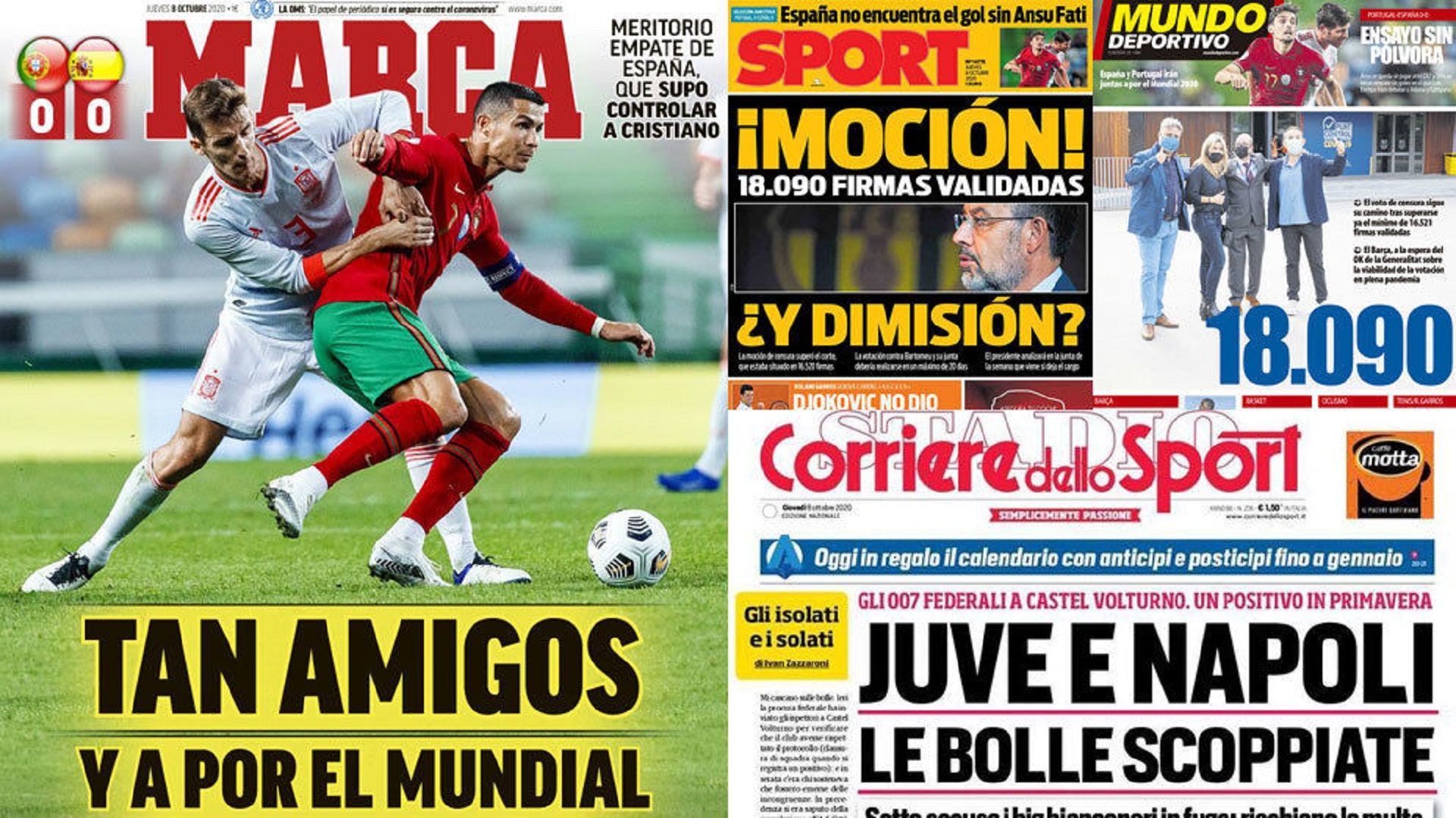 8 October newspapers