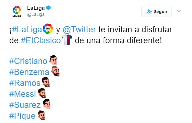 Barcelona Real Madrid Twitter Emojis