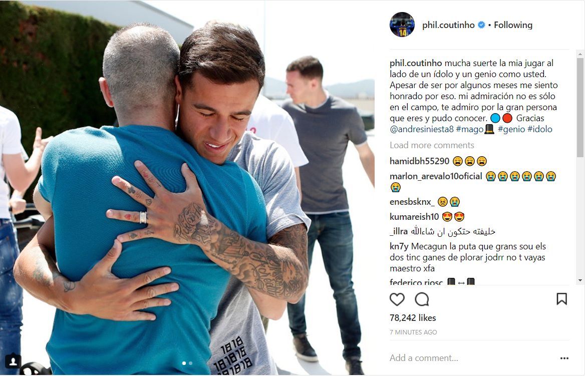 Reaction Iniesta