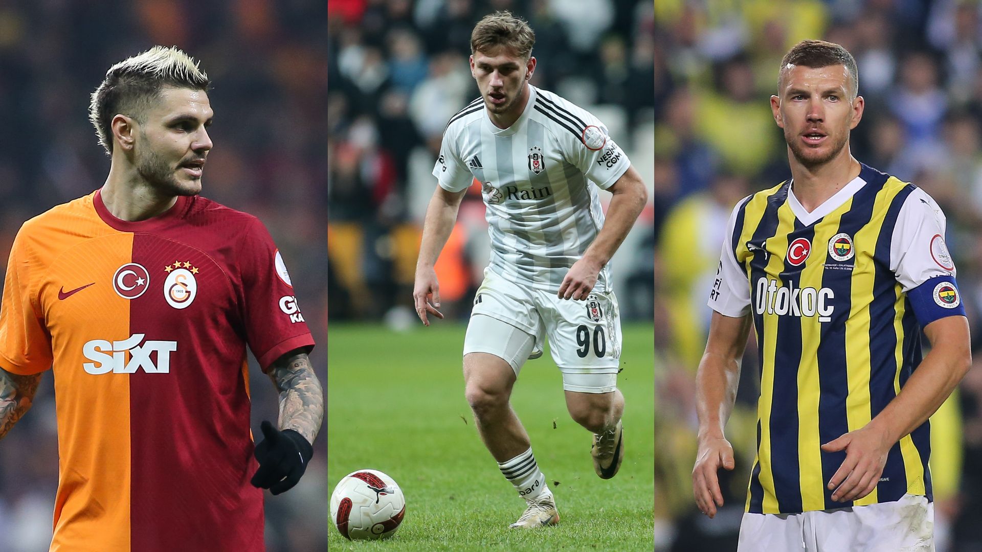 Mauro Icardi, Semih Kılıçsoy, Edin Dzeko GFX